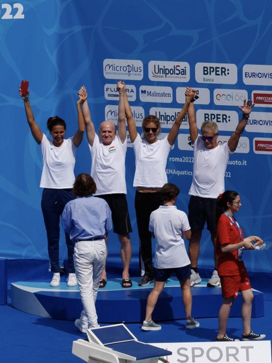 csikany csilla masters swim terepsport relay win