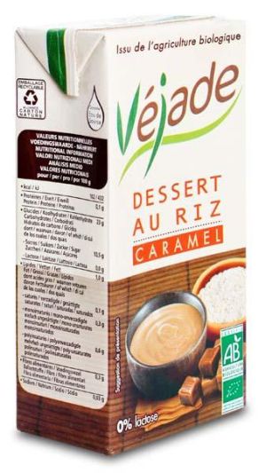 Véjade, bio, rizs, desszert, karamella, biorganik, tápióka, szirup