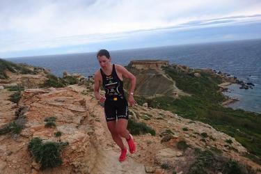 Po&oacute;r Brigitta a 2017-es verseny terepfut&oacute; p&aacute;ly&aacute;j&aacute;n