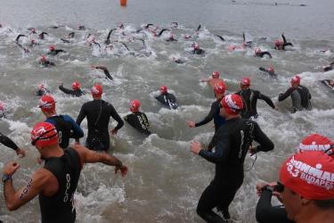 Az Ironman 70.3 Budapest rajtja