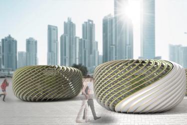 Oxigéntermelő algapavilont tervezett egy magyar építész a szmogos városok légtisztítására