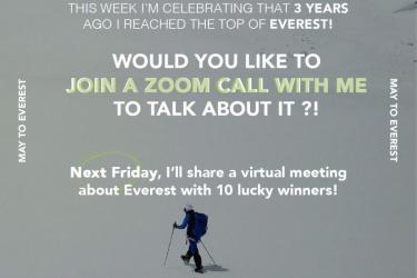 Sportt&ouml;rt&eacute;nelem &eacute;s k&uuml;l&ouml;nleges besz&eacute;lget&eacute;si lehetős&eacute;g Kilian Jornettal a Mount Everestről