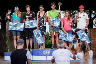 A keszthelyi f&eacute;lt&aacute;v&uacute; triatlon verseny győztesei