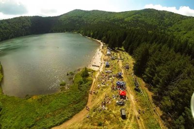 Tereptriatlon Erd&eacute;lyben a Szent Anna-t&oacute;n&aacute;l