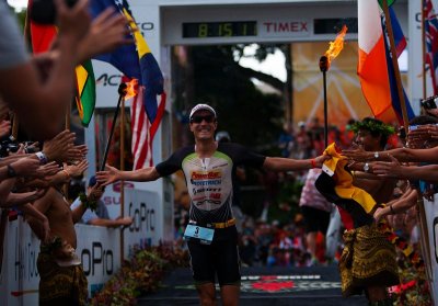 Kienle &eacute;s Carfrae a 2014-es Ironman triatlon vil&aacute;gbajnokok, Flander M&aacute;rton kateg&oacute;ria ez&uuml;st&eacute;rmes