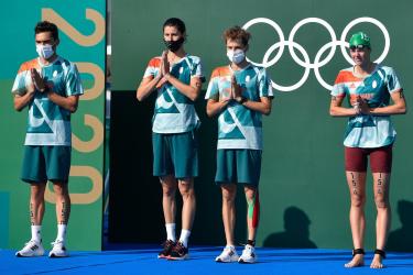 Az első olimpiai triatlon vegyesv&aacute;lt&oacute; versenyen tizenegyedik lett a magyar csapat (+vide&oacute;)