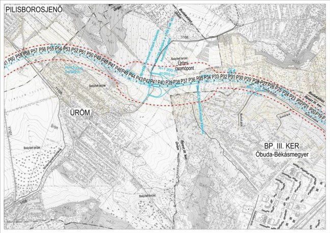 M&aacute;r v&eacute;gleges az M0-s aut&oacute;&uacute;t &uacute;tvonala a 10-es &eacute;s 11-es &uacute;t k&ouml;z&ouml;tt