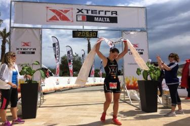 Po&oacute;r Brigitta a c&eacute;lban, harmadik győzelme sorozatban M&aacute;lt&aacute;n